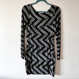 Bailey 44 knit long sleeve column dress